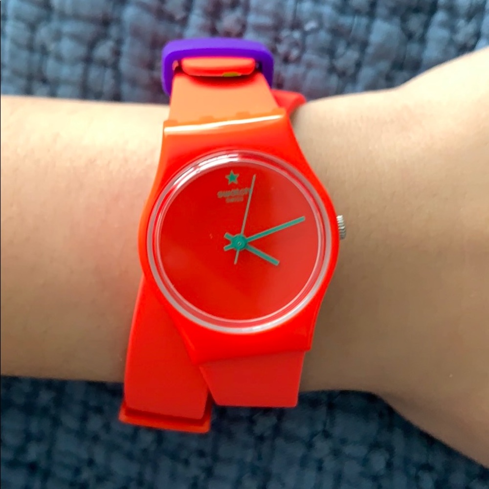 Neon Swatch Watch